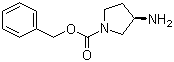 structure of CAS# 122536-72-5, (S)-1-Cbz-3-aminopyrrolidine