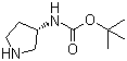 structure of CAS# 122536-76-9, (S)-3-(Boc-amino)pyrrolidine