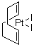 structure of CAS# 12266-72-7, (1,5-Cyclooctadiene)diiodoplatinum