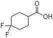 structure of CAS# 122665-97-8, 4,4-Difluorocyclohexanecarboxylic acid