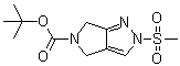 structure of CAS# 1226781-82-3, 2-(甲基磺酰基)-2,6-二氢吡咯并[3,4-c]吡唑-5(4H)-羧酸叔丁酯
