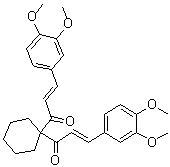 structure of CAS# 1226895-15-3, (2E,2'E)-1,1'-环己基亚基二[3-(3,4-二甲氧基苯基)-2-丙烯-1-酮]