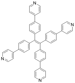 CAS 登录号：1227195-24-5, 1,1,2,2-四(4-(吡啶-4-基)苯基)乙烯