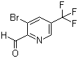 structure of CAS# 1227601-42-4, 3-溴-5-(三氟甲基)吡啶-2-甲醛