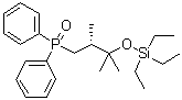 structure of CAS# 1227926-70-6, [(2R)-2,3-Dimethyl-3-[(triethylsilyl)oxy]butyl]diphenylphosphine oxide
