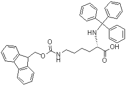 CAS # 122832-81-9, N6-[(9H-Fluoren-9-ylmethoxy)carbonyl]-N2-(triphenylmethyl)-L-lysine