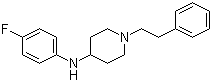 structure of CAS# 122861-41-0, 4-对氟苯基氨基-1-苯乙基哌啶