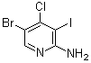 structure of CAS# 1228666-03-2, 5-Bromo-4-chloro-3-iodo-2-pyridinamine