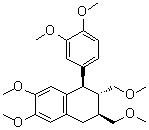 CAS # 123048-17-9, Phyltetralin, (1R,2S,3S)-1-(3,4-Dimethoxyphenyl)-1,2,3,4-tetrahydro-6,7-dimethoxy-2,3-bis(methoxymethyl)naphthalene