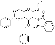 CAS # 123212-53-3, Ethyl 2-deoxy-2-(1,3-dihydro-1,3-dioxo-2H-isoindol-2-yl)-3-O-(phenylmethyl)-4,6-O-[(R)-phenylmethylene]-1-thio-beta-D-glucopyranoside