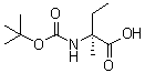 structure of CAS# 123254-58-0, N-叔丁氧羰基-D-异缬氨酸