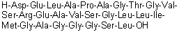 CAS # 1233876-42-0, L-alpha-Aspartyl-L-alpha-glutamyl-L-leucyl-L-alanyl-L-prolyl-L-alanylglycyl-L-threonylglycyl-L-valyl-L-seryl-L-arginyl-L-alpha-glutamyl-L-alanyl-L-valyl-L-serylglycyl-L-leucyl-L-leucyl-L-isoleucyl-L-methionylglycyl-L-alanylglycylglycylglycyl-L-seryl-L-leucine
