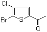 structure of CAS# 123418-66-6, 1-(5-溴-4-氯-2-噻吩基)乙酮