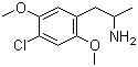 CAS # 123431-31-2, 2,5-Dimethoxy-4-chloroamphetamine, 4-Chloro-2,5-dimethoxy-alpha-methylbenzeneethanamine