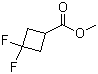 structure of CAS# 1234616-13-7, Methyl 3,3-difluorocyclobutanecarboxylate