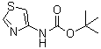 structure of CAS# 1235406-42-4, Thiazol-4-ylcarbamic acid tert-butyl ester