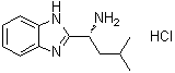 structure of CAS# 1235643-62-5, (alphaR)-alpha-(2-甲基丙基)-1H-苯并咪唑-2-甲胺盐酸盐
