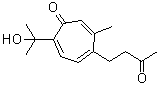 CAS # 1235984-45-8, Curcumadionol, 2-(1-Hydroxy-1-methylethyl)-6-methyl-5-(3-oxobutyl)-2,4,6-cycloheptatrien-1-one