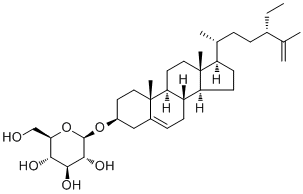 CAS # 123621-00-1, Clerosterol glucoside, (24S)-Ethylcholesta-5,25-dien-3-O-beta-glucoside, beta-D-Glucopyranoside (3beta,24S)-stigmasta-5,25-dien-3-yl