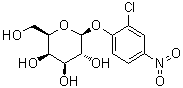 structure of CAS# 123706-60-5, 2-氯-4-硝基苯基 beta-D-吡喃半乳糖苷