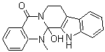 CAS # 1238-43-3, Hydroxyevodiamine, Rhetsinine, 8,13,13b,14-Tetrahydro-13b-hydroxy-14-methyl-indolo[2',3':3,4]pyrido[2,1-b]quinazolin-5(7H)-one