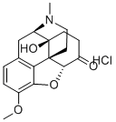 structure of CAS# 124-90-3, Oxycodone Hydrochloride
