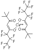 CAS # 124053-49-2 (36885-29-7), Bis(1,1,1,2,2,3,3-heptafluoro-7,7-dimethyloctane-4,6-dionato)calcium(II)