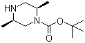 structure of CAS# 1240586-48-4, (2R,5R)-2,5-二甲基-1-哌嗪甲酸叔丁酯