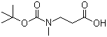 structure of CAS# 124072-61-3, N-Boc-3-(甲基氨基)丙酸