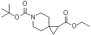structure of CAS# 1242268-17-2, 6-氮杂螺[2.5]辛烷-1,6-二甲酸 6-叔丁基 1-乙基酯
