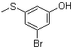 CAS 登录号：1243394-57-1, 3-溴-5-(甲硫基)苯酚