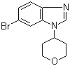 structure of CAS# 1245649-58-4, 6-溴-1-(四氢吡喃-4-基)-1H-苯并咪唑
