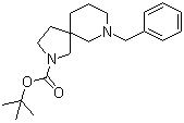 structure of CAS# 1245649-93-7, 7-苄基-2,7-二氮杂螺[4.5]癸烷-2-羧酸叔丁酯