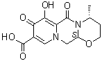 structure of CAS# 1246616-73-8, (4R,12aS)-3,4,6,8,12,12a-Hexahydro-7-hydroxy-4-methyl-6,8-dioxo-2H-pyrido[1',2':4,5]pyrazino[2,1-b][1,3]oxazine-9-carboxylic acid