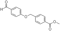 structure of CAS# 124663-30-5, 4-[(4-甲酰苯氧基)甲基]苯甲酸甲酯