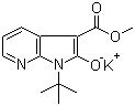 CAS 登录号：1246647-79-9, 1-叔丁基-3-(甲氧羰基)-1H-吡咯并[2,3-b]吡啶-2-酚钾盐