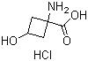 structure of CAS# 1246746-62-2, 1-氨基-3-羟基环丁烷甲酸盐酸盐