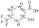 CAS # 1246817-12-8, Desacetyl Triflusal-<sup>13</sup>C<sub>6</sub>