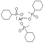CAS # 1247079-94-2, P-Cyclohexyl-P-methylphosphinic acid aluminum salt, Cyclohexyl(methyl)phosphinic acid - aluminium (3:1)