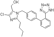 structure of CAS# 124750-99-8, Losartan potassium