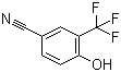 structure of CAS# 124811-71-8, 4-Hydroxy-3-(trifluoromethyl)benzonitrile