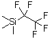 structure of CAS# 124898-13-1, Trimethyl(perfluoroethyl)silane
