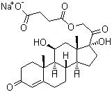 structure of CAS# 125-04-2, 氢化可的松琥珀酸钠