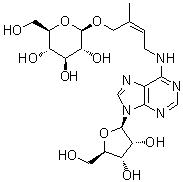 CAS 登录号：125225-72-1, N-[(2Z)-4-(beta-D-吡喃葡萄糖基氧基)-3-甲基-2-丁烯-1-基]腺苷