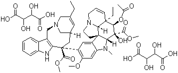 structure of CAS# 125317-39-7, 酒石酸长春瑞滨