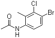 structure of CAS# 125328-80-5, N-(4-Bromo-3-chloro-2-methylphenyl)acetamide