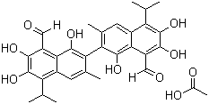 structure of CAS# 12542-36-8, Gossypol-acetic acid