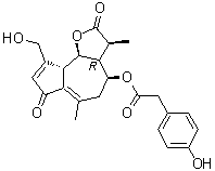 CAS # 125519-47-3, 11beta,13-Dihydrolactucopicrin, [3S-(3alpha,3aalpha,4alpha,9aalpha,9bbeta)]-4-Hydroxybenzeneacetic acid 2,3,3a,4,5,7,9a,9b-octahydro-9-(hydroxymethyl)-3,6-dimethyl-2,7-dioxoazuleno[4,5-b]furan-4-yl ester