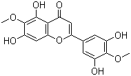 structure of CAS# 125537-92-0, 3',5,5',7-Tetrahydroxy-4',6-dimethoxyflavone