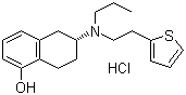 CAS # 125572-92-1, (R)-5,6,7,8-Tetrahydro-6-[propyl[2-(2-thienyl)ethyl]amino]-1-naphthalenol hydrochloride